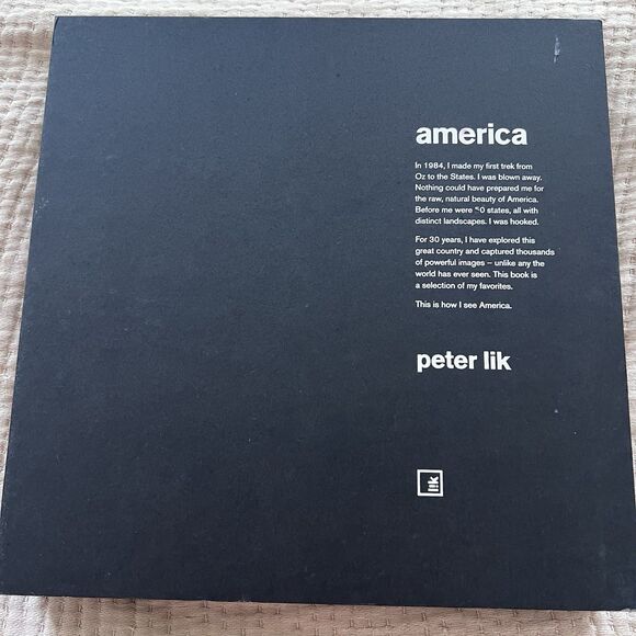 Peter Lik America Photo Book Signed Copy Photography Coffee Table Rare Like New - Picture 7 of 16